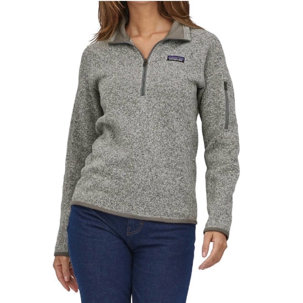 Patagonia Women's Better Sweater 1/4 Zip Fleece In Gray Sz S - Picture 1 of 15